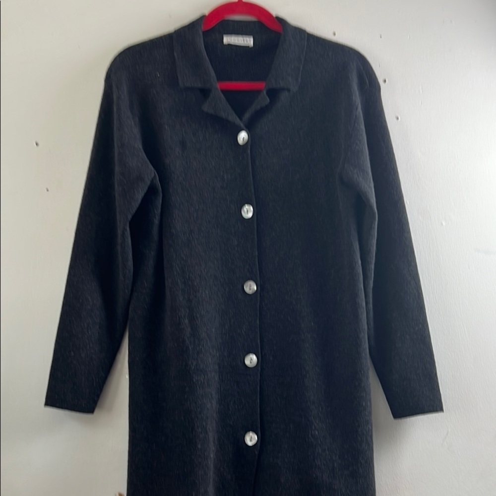 Bonita size S front button 50% merino wool cardigan